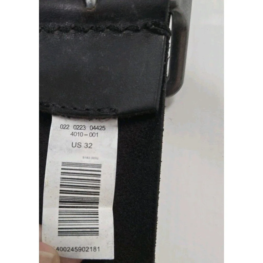 American Eagle Men's Black Leather Belt Size 32 Casual Classic Buckle 4010-001